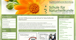 Desktop Screenshot of heilpraktikerschule-gorny.de